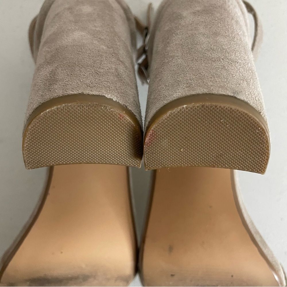 Steve Madden Carrson Blush Suede Heeled Sandals Size 10 - Picture 13 of 14